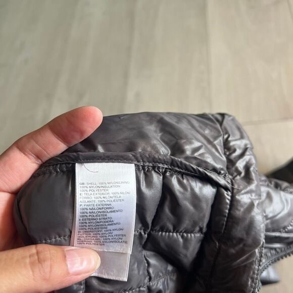 The North Face Womans Thermoball Jacket Gray size XS Mid Length Parka Hooded - Picture 9 of 9
